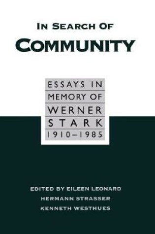 Cover of In Search of Community