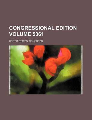 Book cover for Congressional Edition Volume 5361