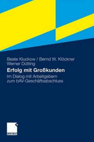 Cover of Erfolg Mit Grosskunden