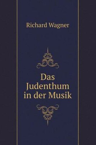 Cover of Das Judenthum in der Musik