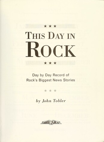 Book cover for This Day in Rock