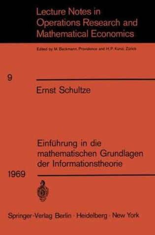 Cover of Einführung in die mathematischen Grundlagen der Informationstheorie