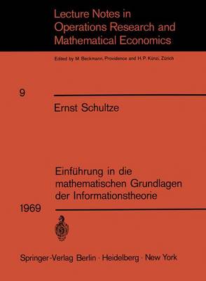 Cover of Einführung in die mathematischen Grundlagen der Informationstheorie