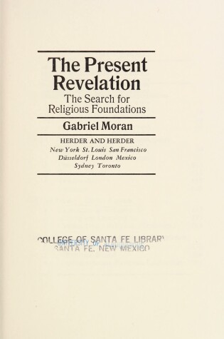 Cover of Present Revelation