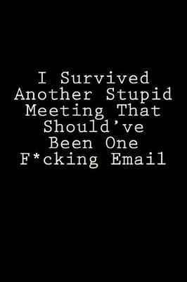 Book cover for I Survived Another Stupid Meeting That Should've Been One F*cking Email