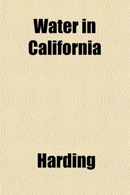 Book cover for Water in California