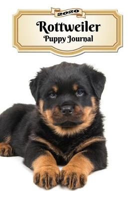 Book cover for 2020 Rottweiler Puppy Journal