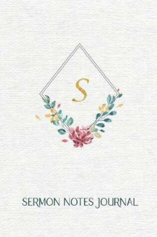 Cover of " S " Sermon Notes Journal