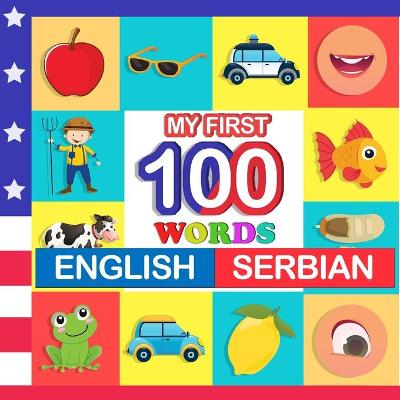 Book cover for my first 100 words English-Serbian