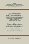 Book cover for Linear Operators and Approximation II / Lineare Operatoren und Approximation II