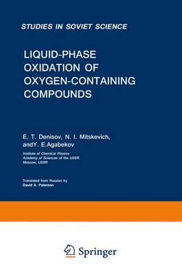 Cover of Liquid-Phase Oxidation of Oxygen-Containing Compounds