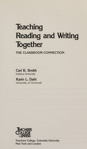 Book cover for Teaching Reading and Writing Together