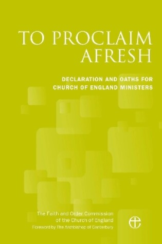 Cover of To Proclaim Afresh