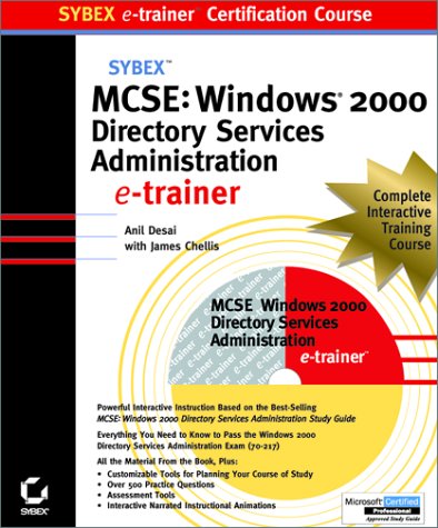 Book cover for MCSE Windows 2000 Directory Services Administration e-Trainer