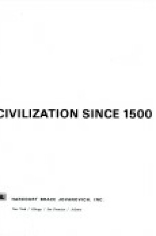 Cover of Western Civilization Since 1500
