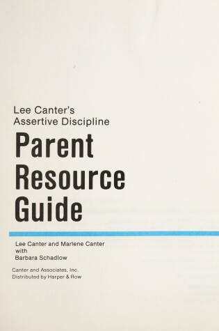 Cover of Parent Resource Guide