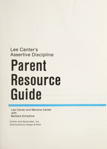 Book cover for Parent Resource Guide