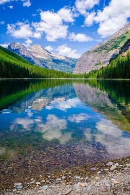 Book cover for Clouds Reflected in Avalanche Lake Montana USA Journal