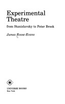 Book cover for Experimental Theatre from Stanislavsky to Peter Brook