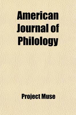 Book cover for American Journal of Philology (Volume 20)