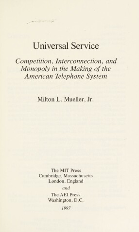 Book cover for Universal Service