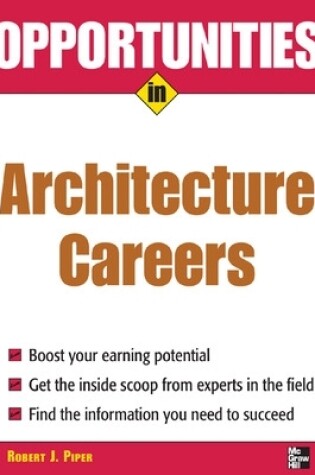 Cover of Opportunities in Architecture Careers, revised edition