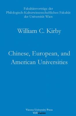 Book cover for Chinese, European, and American Universities