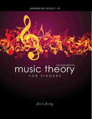 Book cover for Music Theory for Singers Answer Key Levels 1-10