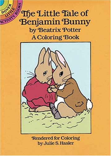 Book cover for The Little Tale of Benjamin Bunny Colouring Book