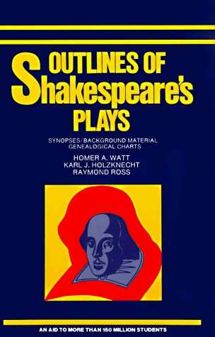 Book cover for Outlines of Shakespeare's Plays