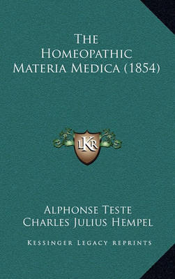 Book cover for The Homeopathic Materia Medica (1854)