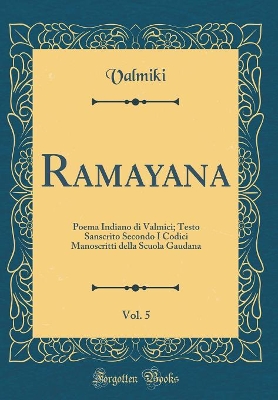 Book cover for Ramayana, Vol. 5