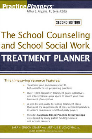 Cover of The School Counseling and School Social Work Treatment Planner