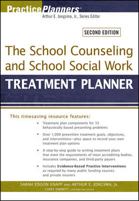 Book cover for The School Counseling and School Social Work Treatment Planner