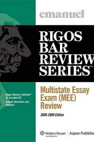 Cover of Multistate Essay Exam (Mee) Review