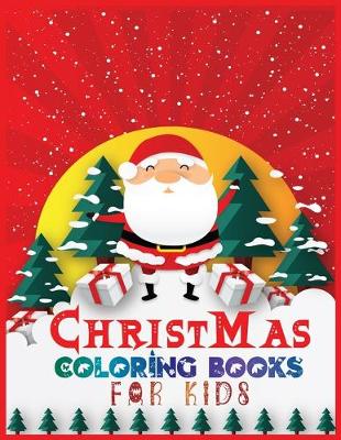 Book cover for Christmas coloring books for kids