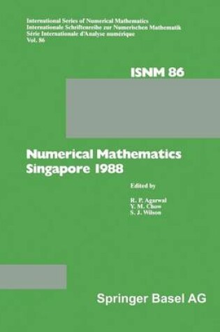 Cover of Numerical Mathematics Singapore 1988