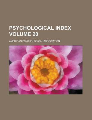 Book cover for Psychological Index Volume 20