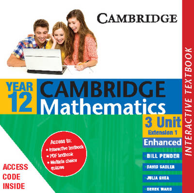 Cover of Cambridge 3 Unit Mathematics Year 12 Enhanced Version Interactive Textbook