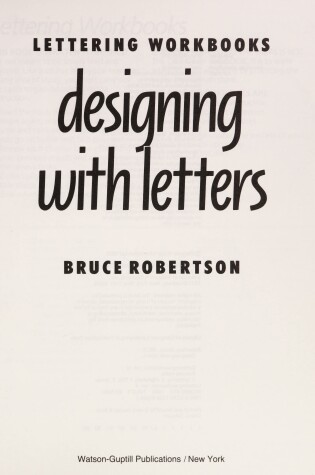 Cover of Designing with Letters