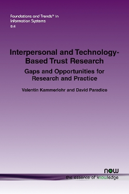 Book cover for Interpersonal and Technology-based Trust Research