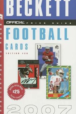 Cover of The Official Beckett Price Guide to Football Cards