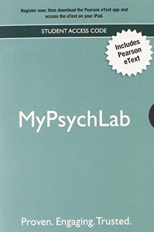 Cover of NEW MyLab Psychology with Pearson eText -- Valuepack Access Card