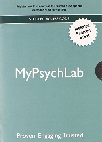 Book cover for NEW MyLab Psychology with Pearson eText -- Valuepack Access Card