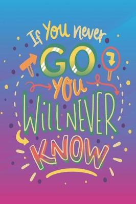 Book cover for 2019 - 2020 Mid Year 18 Month Student Diary If You Never Go You Will Never Know - Mind Maps, Student Budget Planner, Goal Setting & Inspirational Quotes