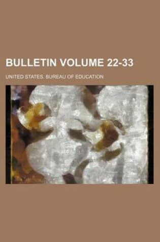 Cover of Bulletin Volume 22-33