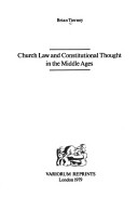 Book cover for Church Law and Constitutional Thought in the Middle Ages