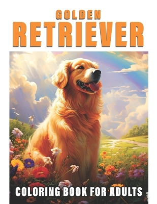 Book cover for 50 Golden Retriever Coloring Book