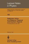 Book cover for Relativistic Action at a Distance: Classical and Quantum Aspects