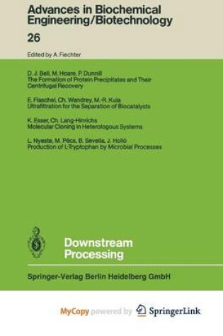 Cover of Downstream Processing